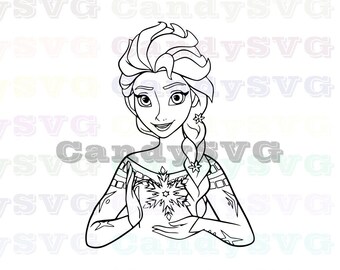 Frozen Coloring Etsy