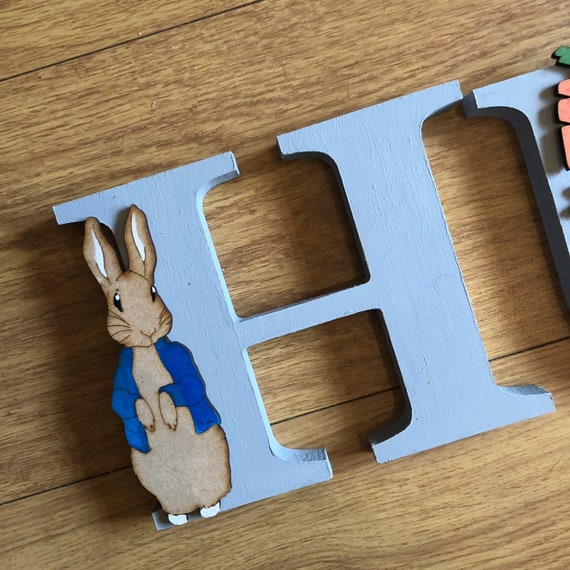 Home Decor Plaques Signs Peter Rabbit Free Standing Name
