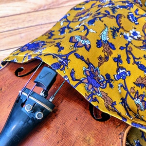 Sac en soie Viola - Art nouveau en ocre et violet