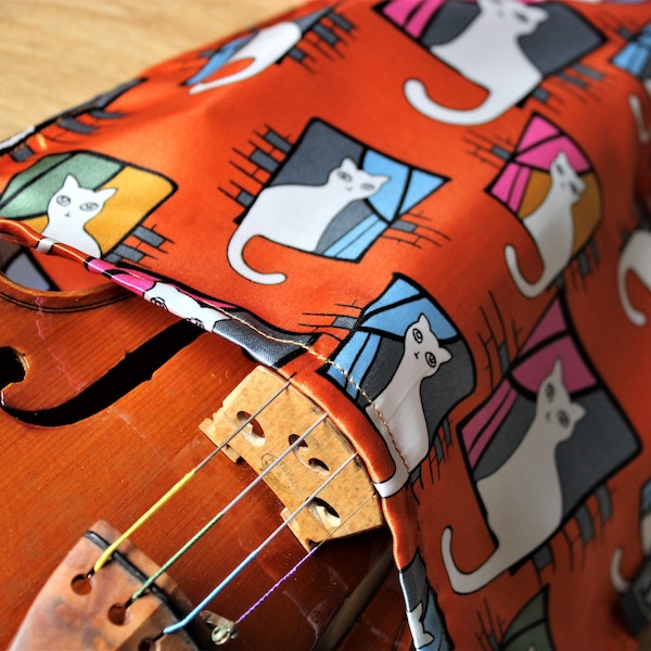 Violin Silk Bag - Aristocats