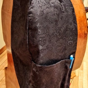 Bass Bib - Black Venetian Floral