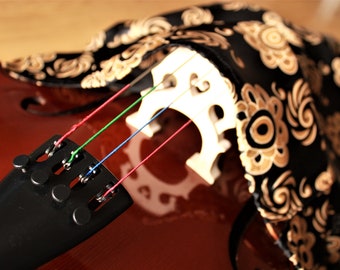 Violoncello Silk Bag - Japanese Golden Chrysanthemum