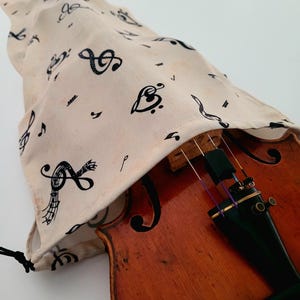 Seidentasche für Geige - Musikalischer Traum