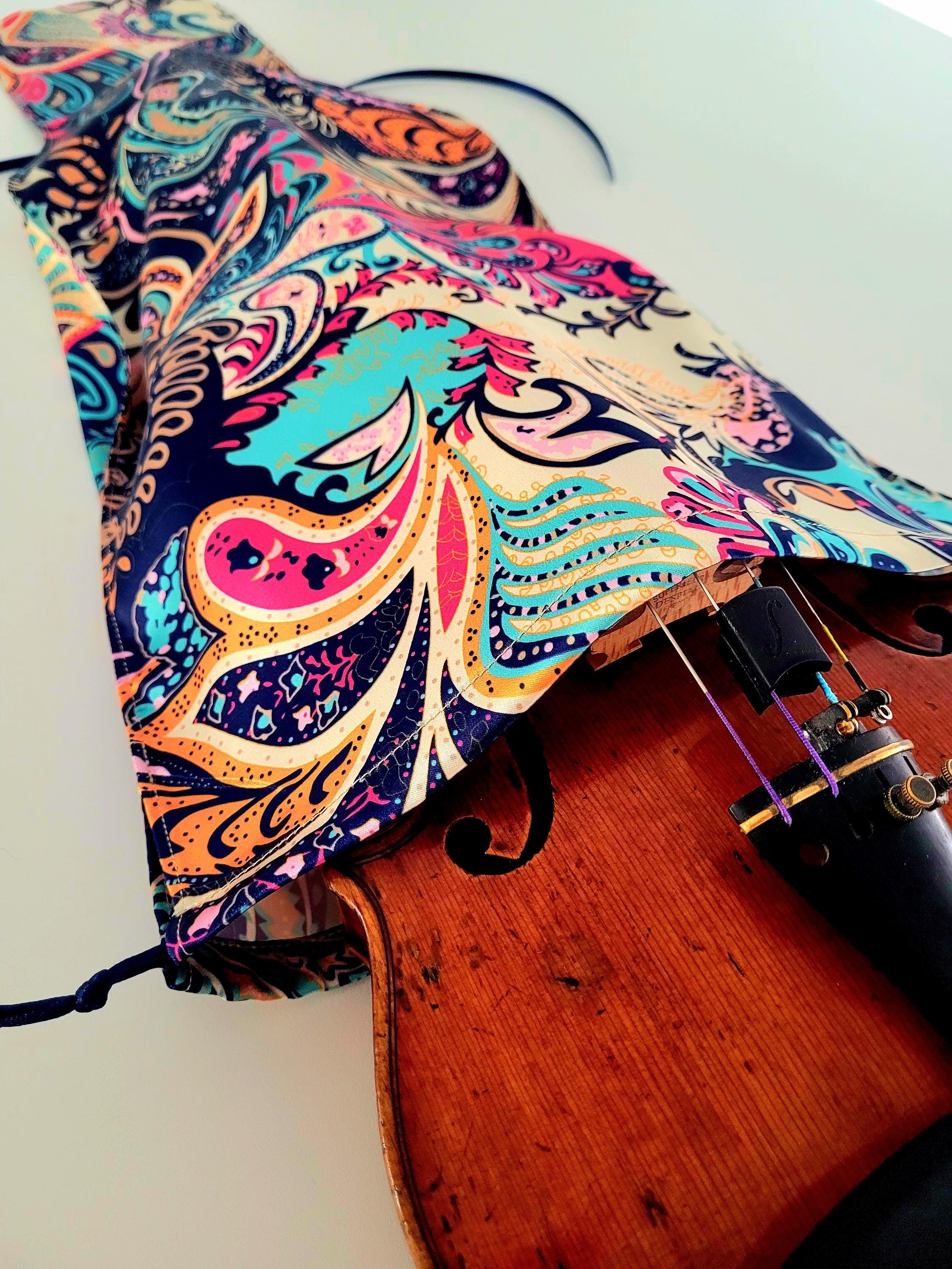 Viola Silk Bag - Carnival di Venezia