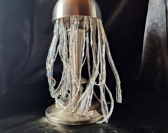 Meduse avec pied en étain-cabinet de curiosité