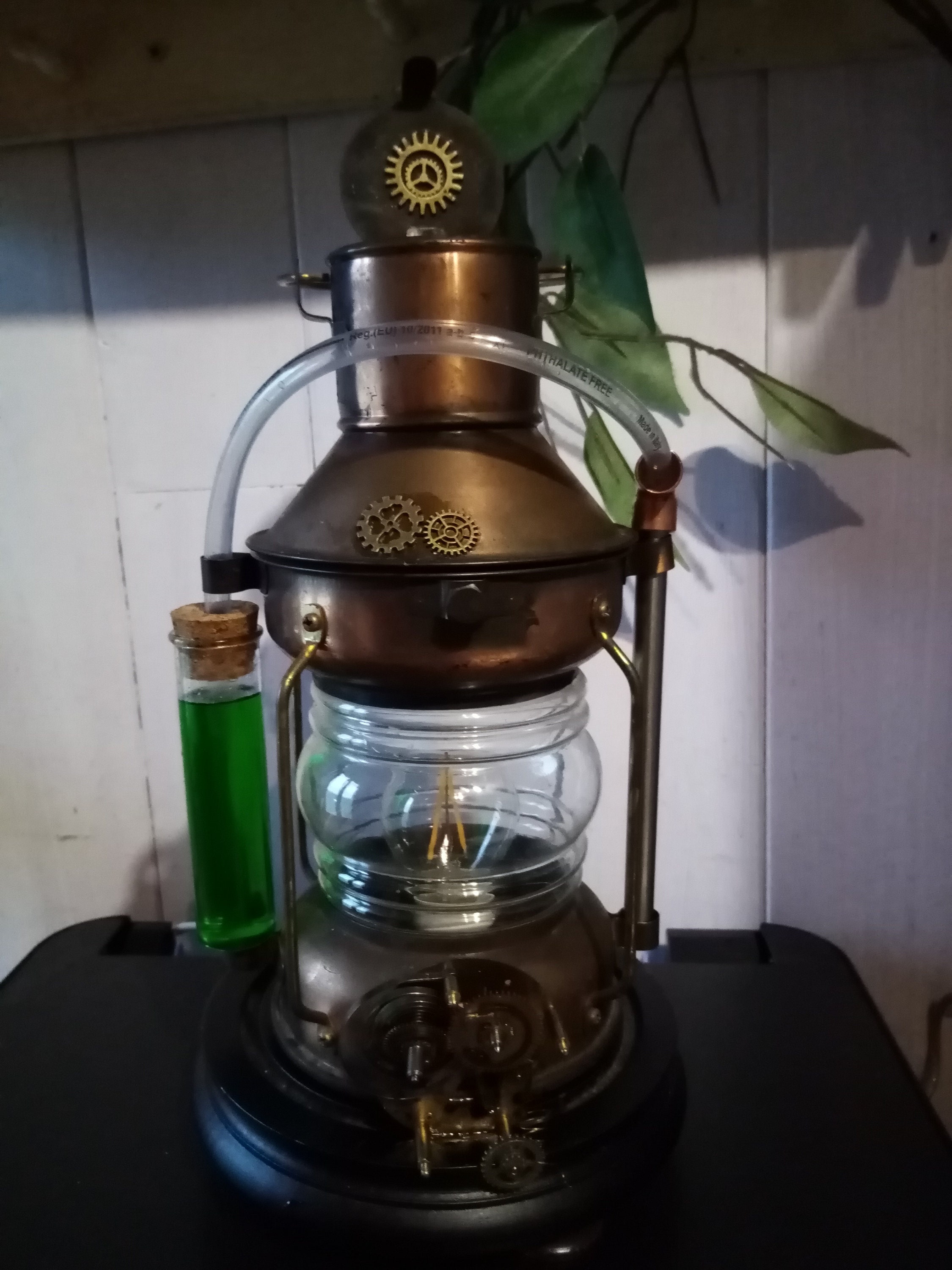 Lampe Steampunk, Industriel