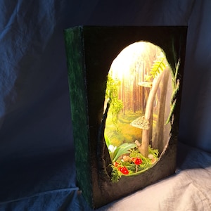 boskist nachtlampje, broceliandre, 3D boek, curiositeitsobject
