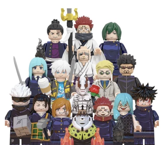 Jujutsu kaisen demon slayer Animé custom made mini figures set of 8 or single figure