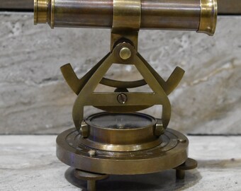 Sartorius Theodolite Etsy - solid brass theodolite alidade telescope compass instrument gift