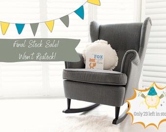 Ash Wood Rocking Chair Legs: IKEA Strandmon Wing Chair Conversion Kit