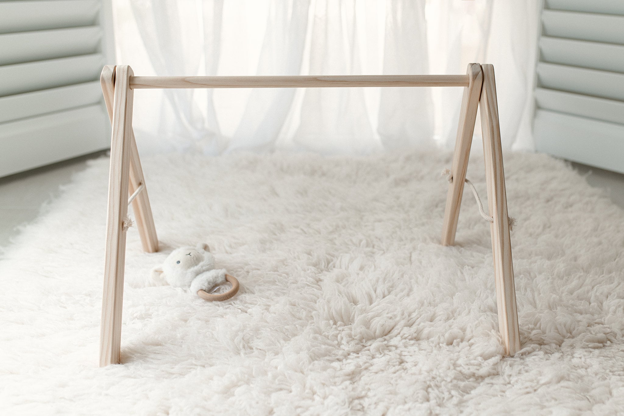 Wooden Baby Play Gym: Newborn Activity Gym Frame