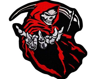 Grim Reaper Patch Etsy