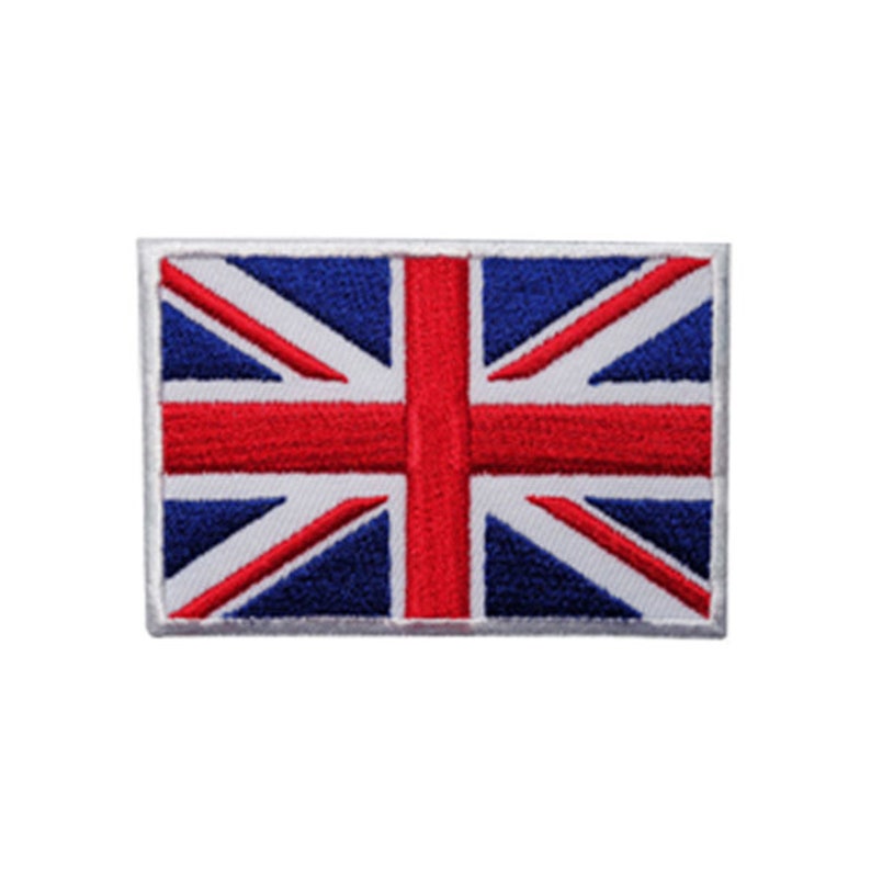 Union Jack Flag Iron on Sew on Embroidered Patch Badge Etsy