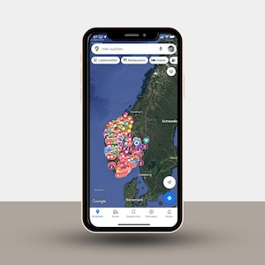 Norwegen Karte West und Süd