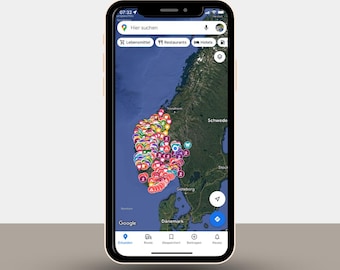 Norwegen Karte West und Süd