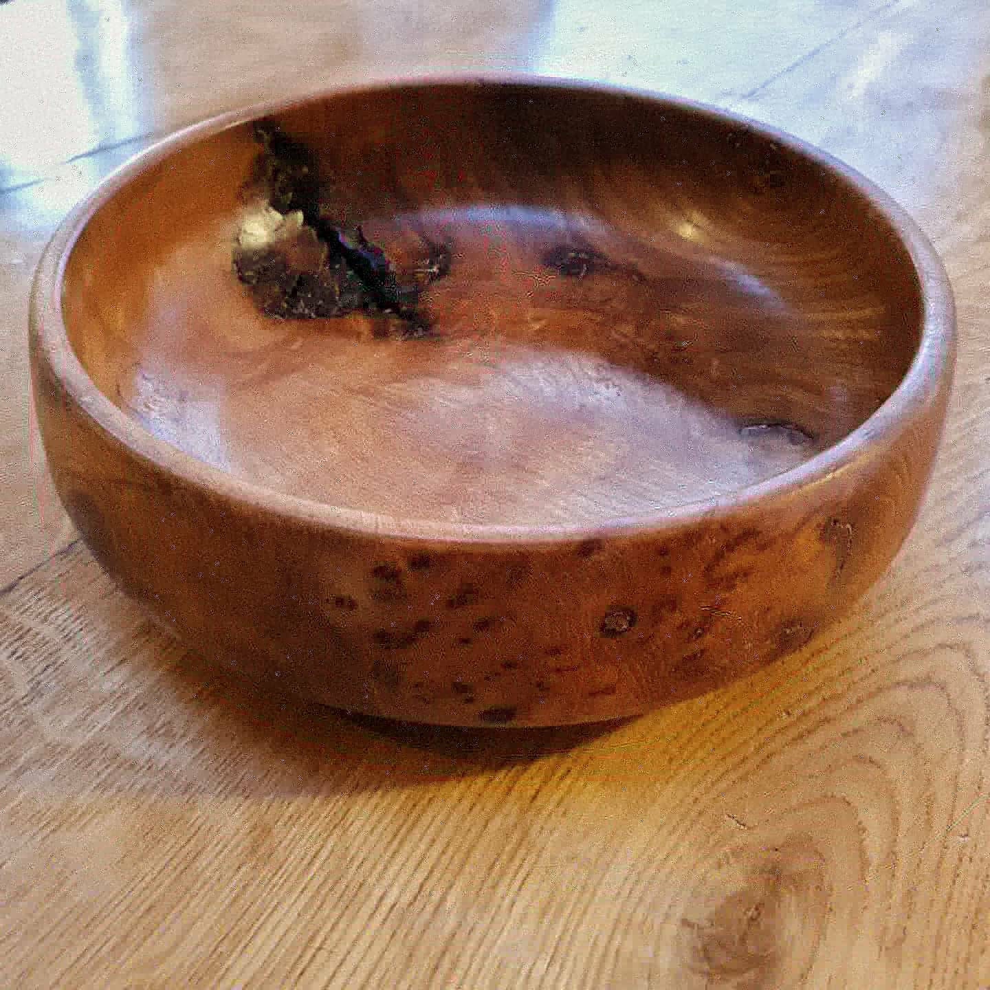 Custom made burr elm wooden bowl / fruit bowl / trinket bowl Etsy