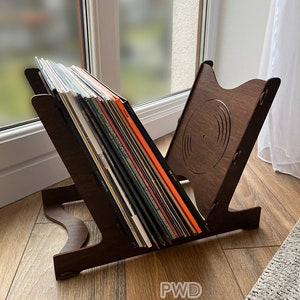 Vinyl record stand | vinyl holder | album storage display | lp album shelf | vinyl lover gift | vinyl stand