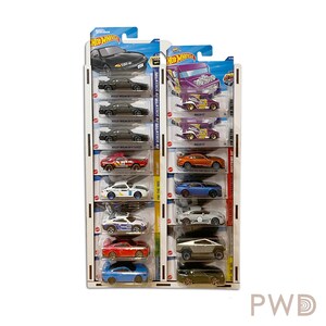 2 stuks Displayplank speelgoedauto, standaard voor hotwheels 1:64 Cars Matchbox-kaarthouder, opberger speelgoedauto, autodisplayrek, standaard voor hotwheels