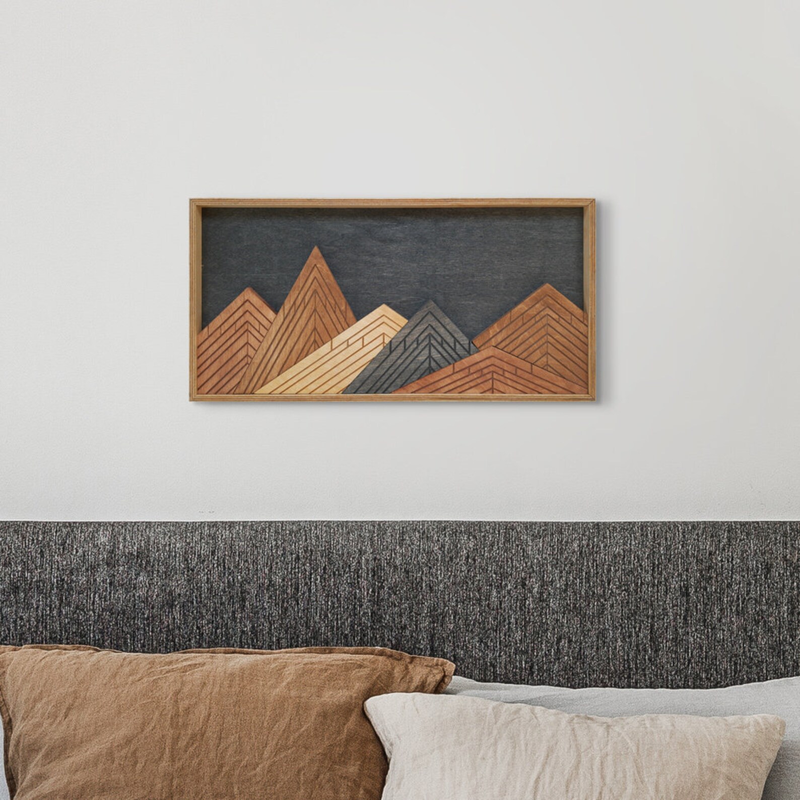 Mountain Wood Wall Art Painting Wood Wall Art Vertical Wall Etsy