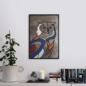 Owl Wall Decor, Owl, Wood Wall Art, Wood , Wood Wall Hangings, Wall Art, Geometric Wall Art, Animal, Wild Wall Art, Minimalist Wall Art