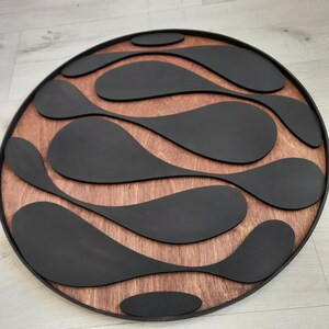 Loop Wall Decor Modern 3d Wood Wall Art Rustic Wood Wall - Etsy