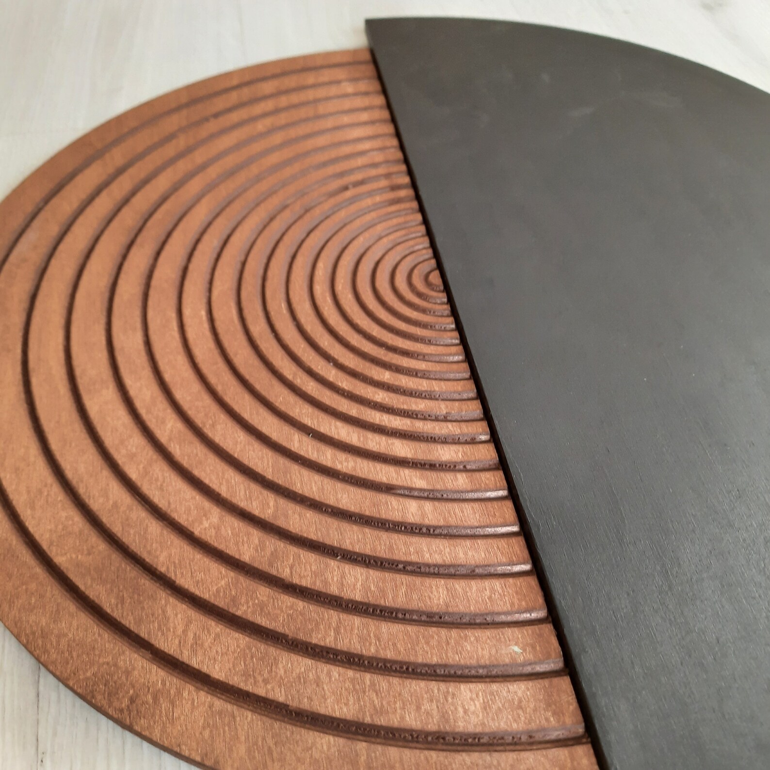 Black Wood Art Line Art Wood 3d Wood Decor Wood Wall Art Etsy UK