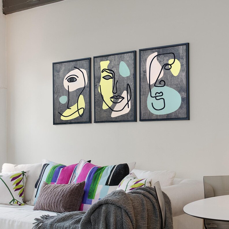 Wood Wall Art Painting Wood Wall Art Vertical Wall Art