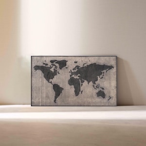 Wooden World Map, Wooden Wall Decor, Wall Hanging, Housewarming Gift, Carte Du Monde, Fast and Free Shipping, Wall Sign, Wooden Decoration