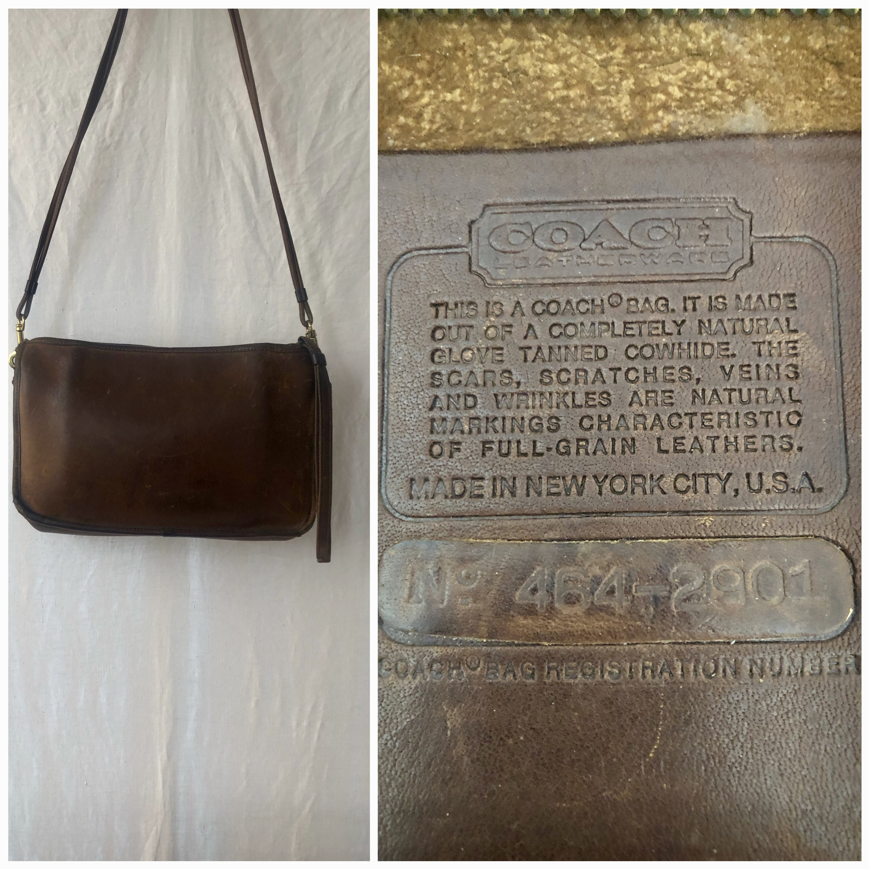 Vintage Coach Made in New York Brown Leather Shoulder Bag - Etsy Vintage Coach Made in New York Brown Leather Shoulder Bag - Etsy