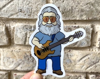 Jerry Garcia Grateful Dead Vinyl Sticker - Classic Rock Inspired Deadhead Decal for Laptops, Notebooks, Cars, Trucks, Vans