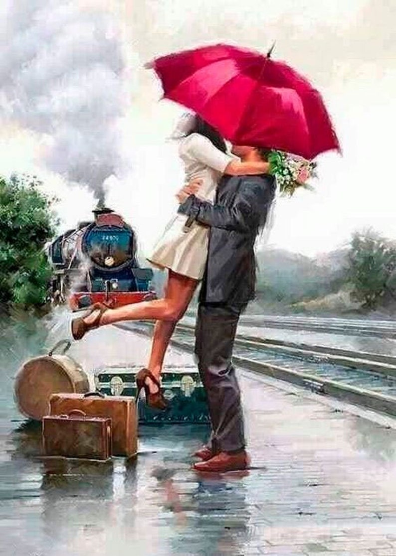 Diamond Paintings Paint With Diamonds people couple feelings love DIY 3d diamond painting Diamond Painting Kit Long-awaited Meetings