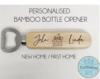 Personalised First home gift, new home gift, new home bottle opener, first home bottle opener, couple gift, house warming gift, couples gift