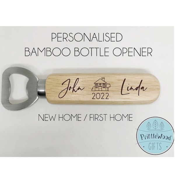 Personalised First home gift, new home gift, new home bottle opener, first home bottle opener, couple gift, house warming gift, couples gift