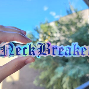 Sticker HOLOGRAFISCHE nekbreker, EDM-sticker, rave-sticker, dubstep-sticker