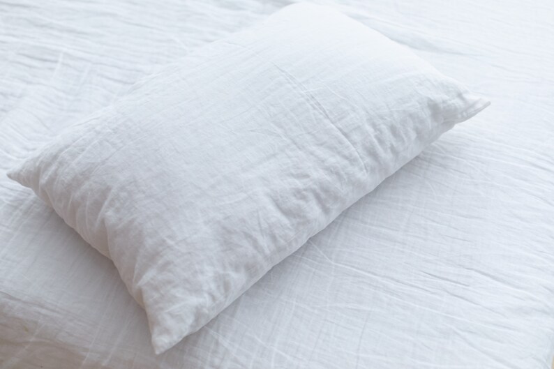 Linen pillowcase / housewife style / organic pillow case / Etsy