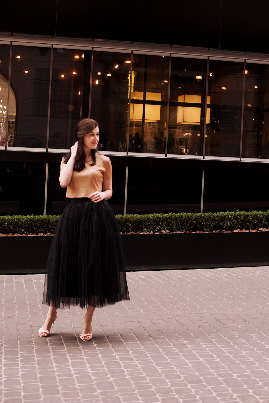 Black tulle skirt outfit ideas cheap