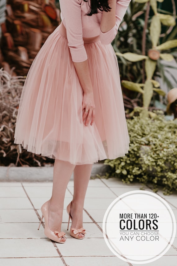 Jupe en tulle femme Jupe en tulle or rose Etsy France