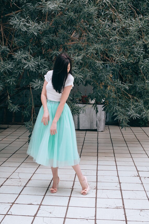 Jupe en cheap tulle verte
