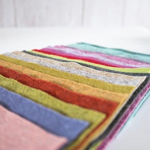 Wollfilz 100% Wolle, 64 Farben Wollfilz, Wollfilz, Nadelfilz, Bastelfilz, 64 Farben
