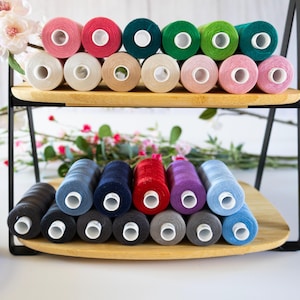 Sewing Thread 1000yds - Machine & Hand Sewing Overlocking 52 COLOURS, COATS MOON