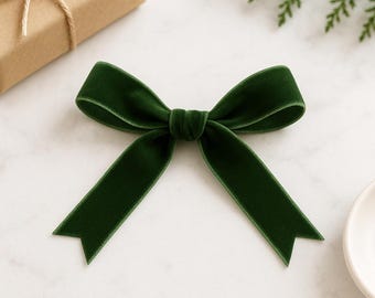 Moss Green Velvet Ribbon - Berisford Neat Edge - Wedding Crafts- single sided