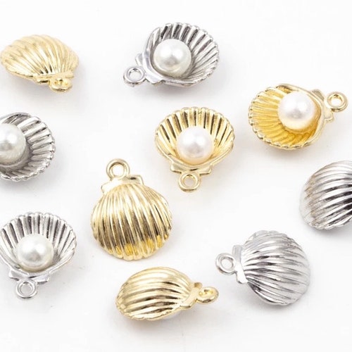 Charms for Bracelets Charms Shell Charms Pack of 5 - Etsy