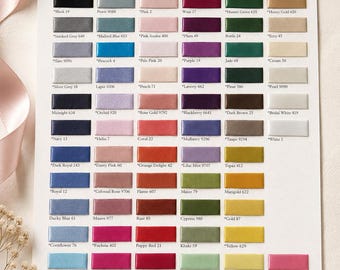 Nastro di raso da 50 mm, nastro Berisfords, nastro ecologico da 50 mm, scelta di colori, nastro artigianale