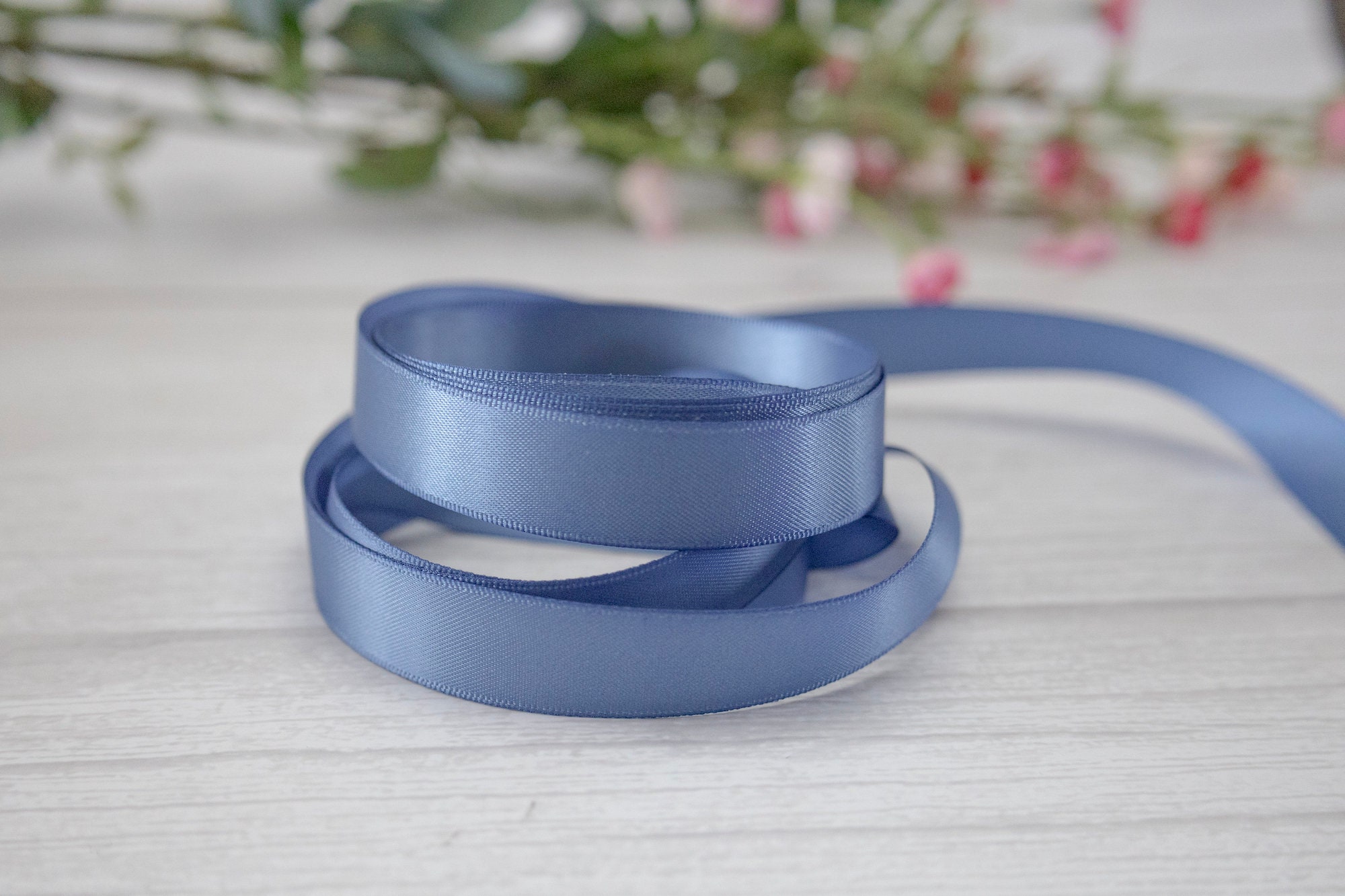 DINDOSAL Blue Ribbon 3/8 Inch Thin Dusty Blue Satin Ribbon 5 Rolls  Assortment Antique Blue Ribbon for Wedding French Blue Ribbon for Baby  Shower