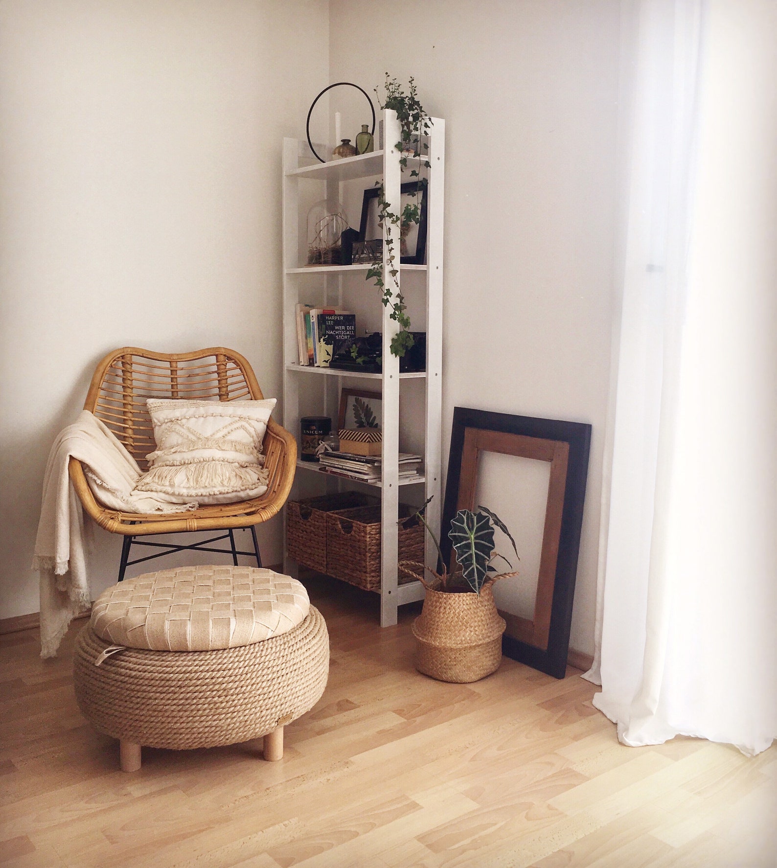 Handmade Jute Rope Ottoman Upcycled Car Tire One of a Kind Etsy