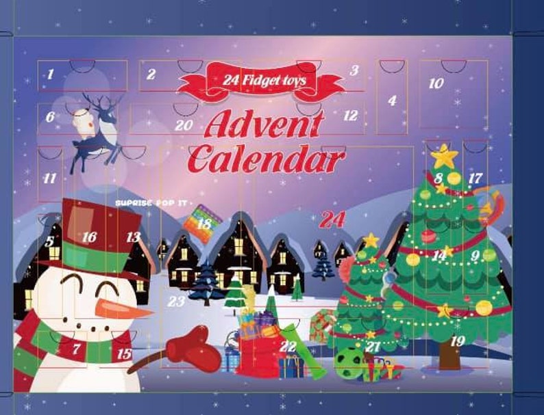 Fidget advent calendar etsy