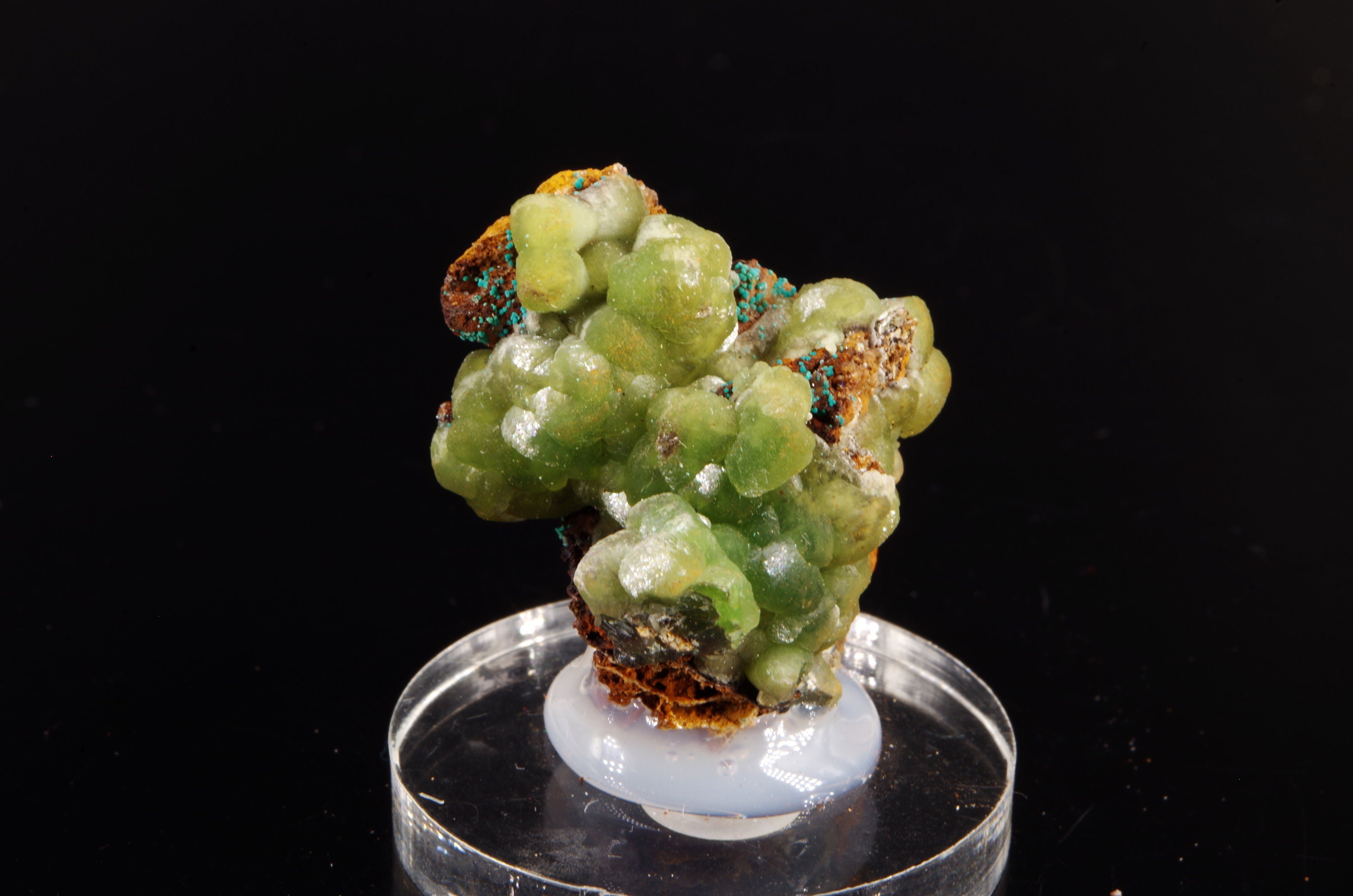Smithsonite Rosasite Lavrion Mine Grèce/Greece 2.5x2.5x2cm 17G