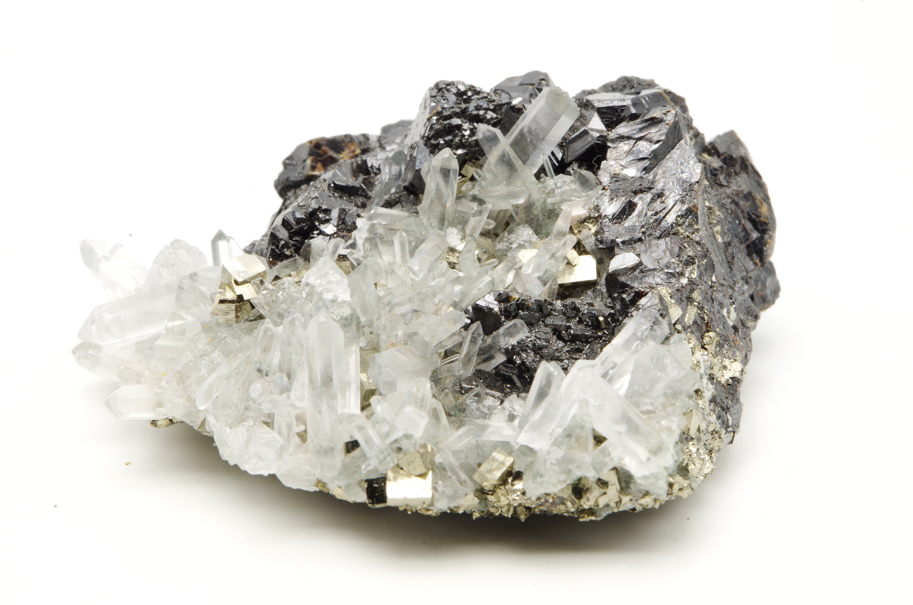 Sphalérite Quartz Pyrite Huaron Mine Pérou/Peru 5x4x2cm 64Gr