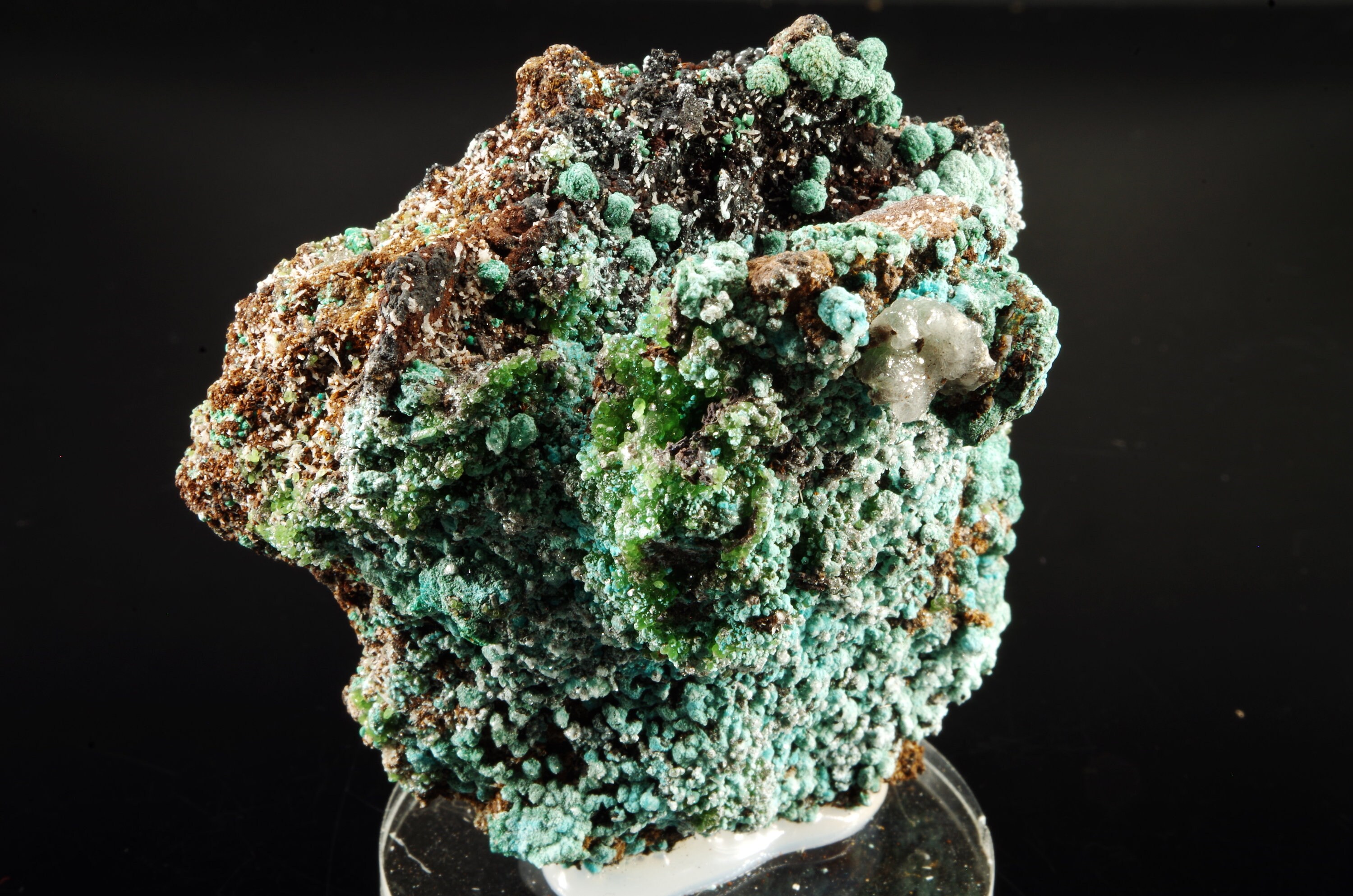 Smithsonite Rosasite Malachite Lavrion Mine Grèce/Greece 6.5x6.5x4.5cm 158G