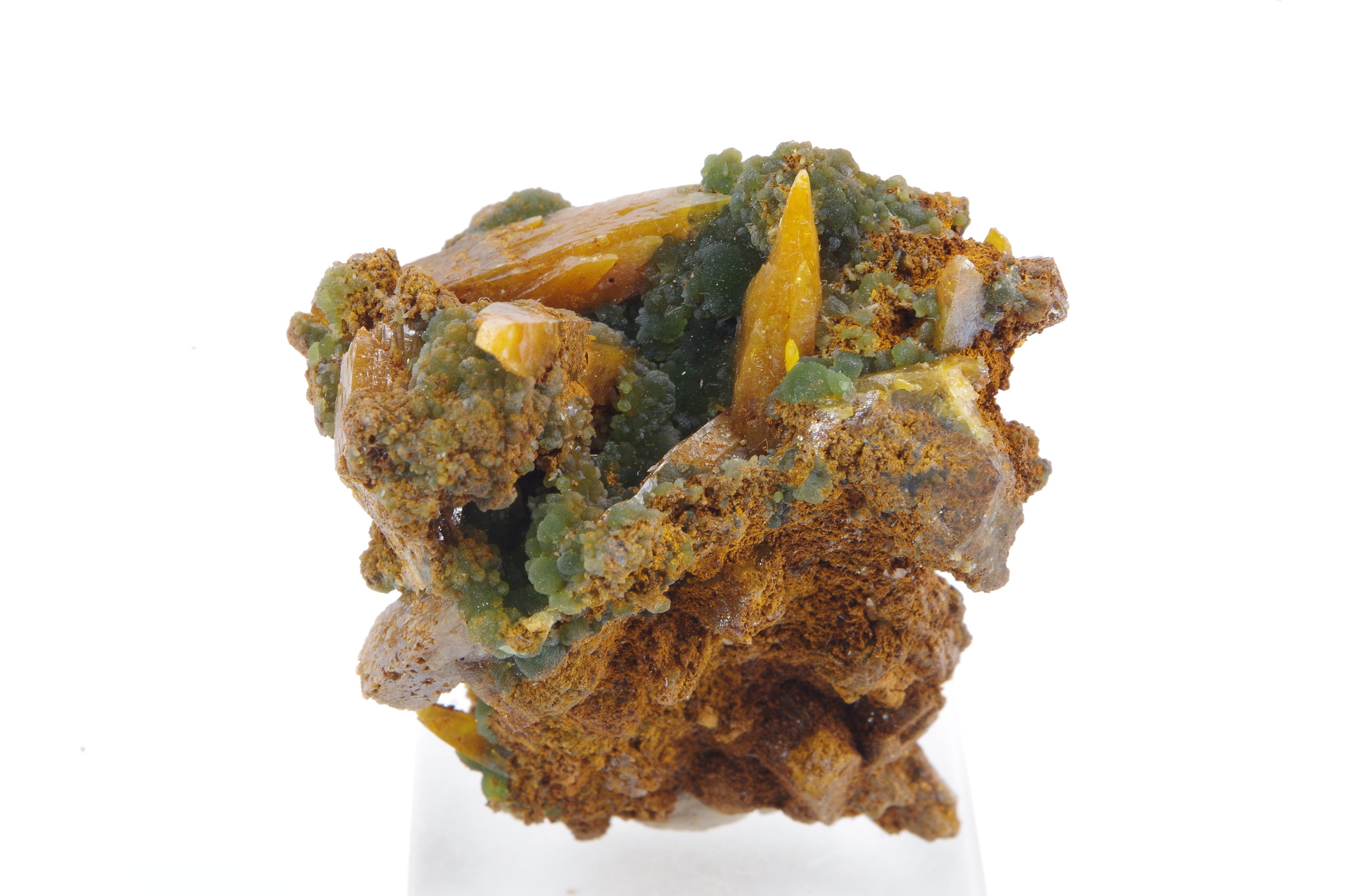 Wulfenite Mimetite Ojuela, Mapimi, Durango Mexique 4x4cm 55Gr